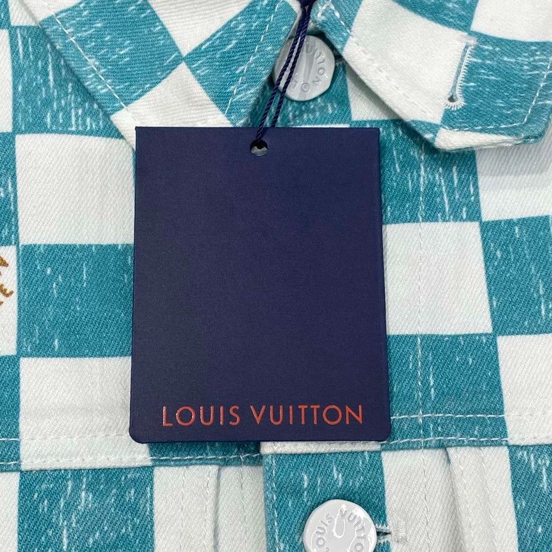 Louis Vuitton Louis Vuitton Checkerboard Denim Jacket - dmc Size M / US 6-8 / IT 42-44 - 5 Thumbnail