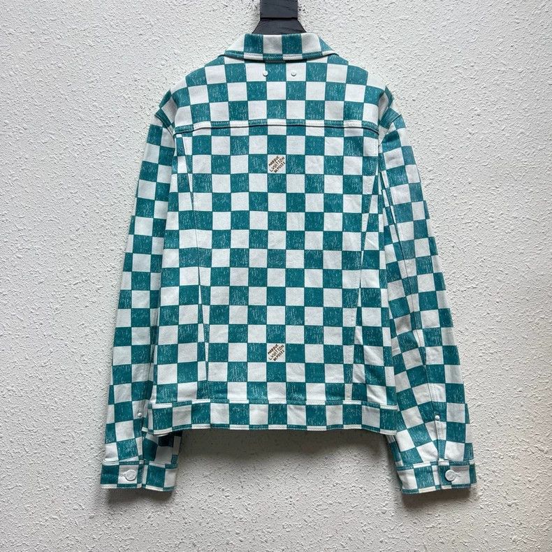Louis Vuitton Louis Vuitton Checkerboard Denim Jacket - dmc Size M / US 6-8 / IT 42-44 - 2 Thumbnail