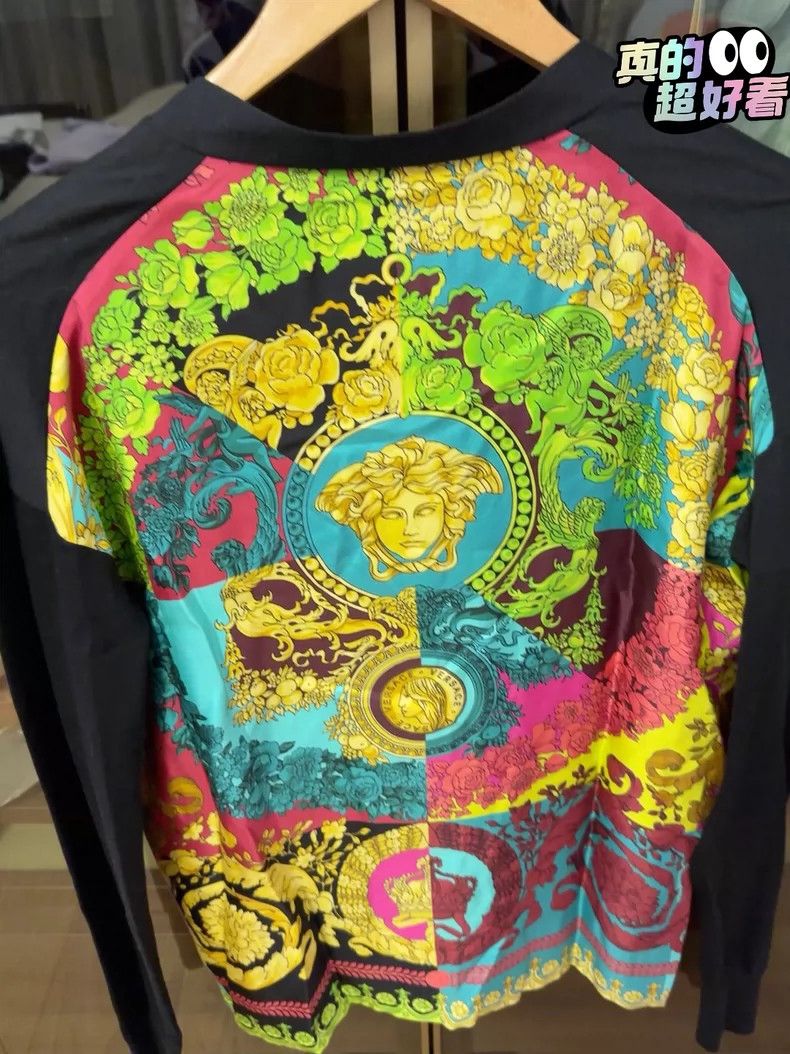 Versace Versace Silk Colorblock Cardigan - dmc Size M / US 6-8 / IT 42-44 - 2 Thumbnail