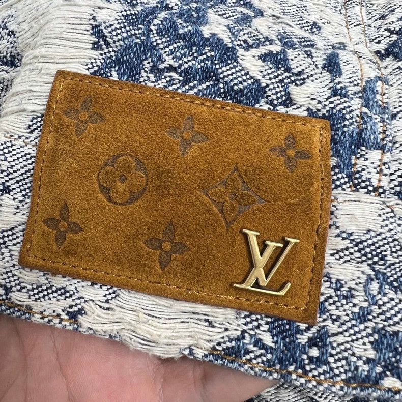 Louis Vuitton Louis Vuitton Denim Jacket with Floral Print - dmc Size M / US 6-8 / IT 42-44 - 4 Thumbnail