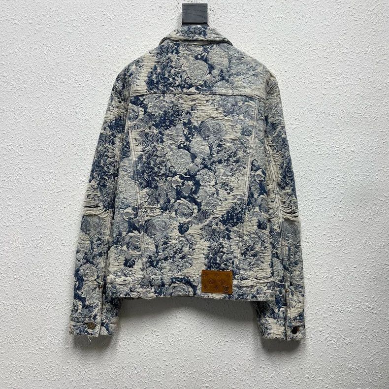 Louis Vuitton Louis Vuitton Denim Jacket with Floral Print - dmc Size M / US 6-8 / IT 42-44 - 2 Thumbnail