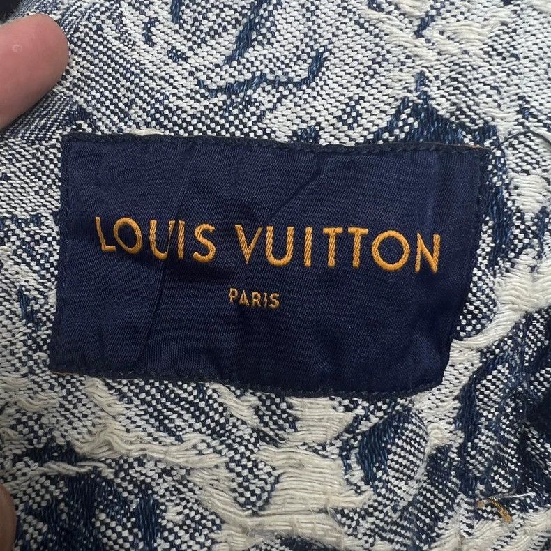 Louis Vuitton Louis Vuitton Denim Jacket with Floral Print - dmc Size M / US 6-8 / IT 42-44 - 3 Thumbnail