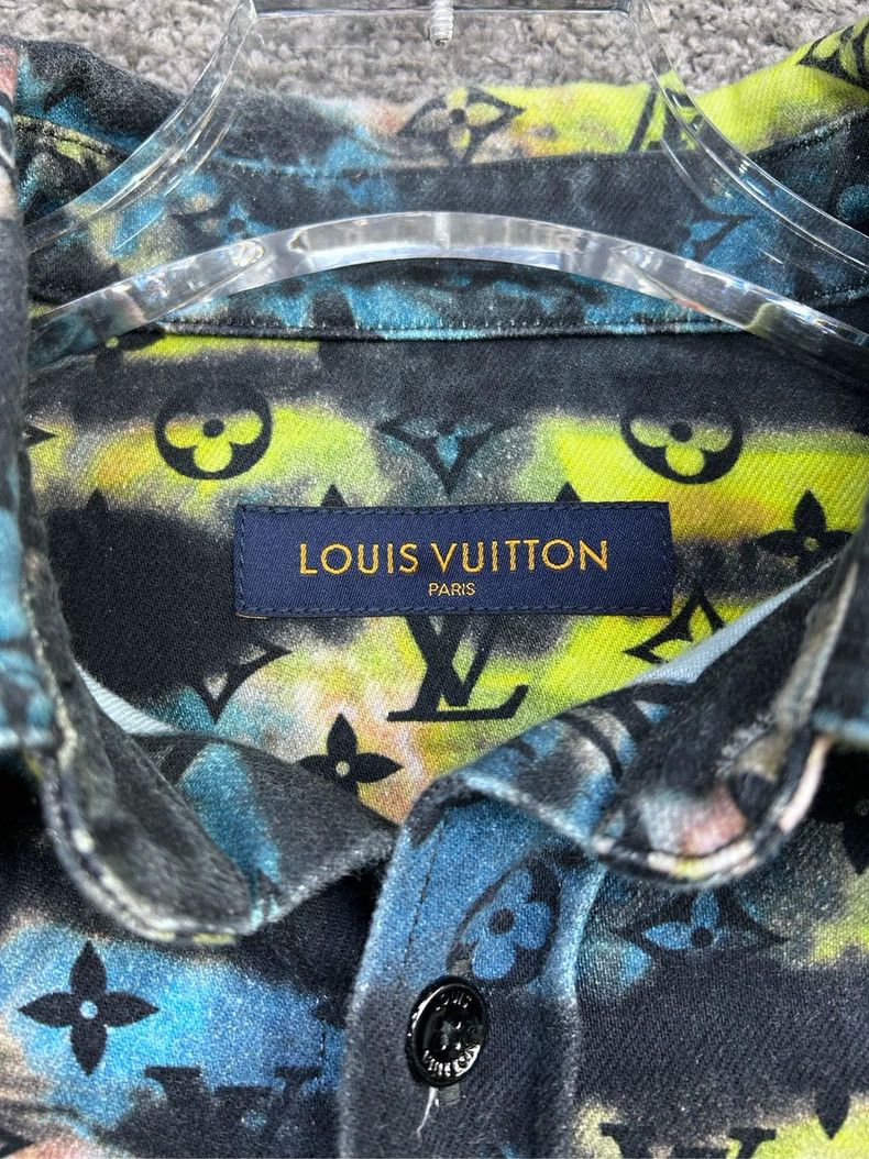 Louis Vuitton Louis Vuitton Tie-Dye Denim Jacket - dmc Size M / US 6-8 / IT 42-44 - 4 Thumbnail