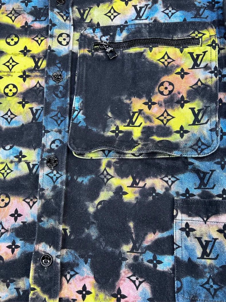 Louis Vuitton Louis Vuitton Tie-Dye Denim Jacket - dmc Size M / US 6-8 / IT 42-44 - 3 Thumbnail