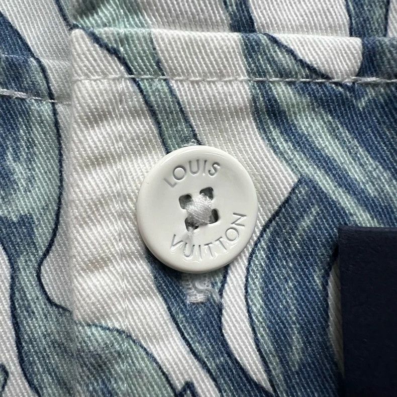 Louis Vuitton Louis Vuitton Seaweed Logo Shirt Jacket - dmc Size S / US 4 / IT 40 - 3 Thumbnail