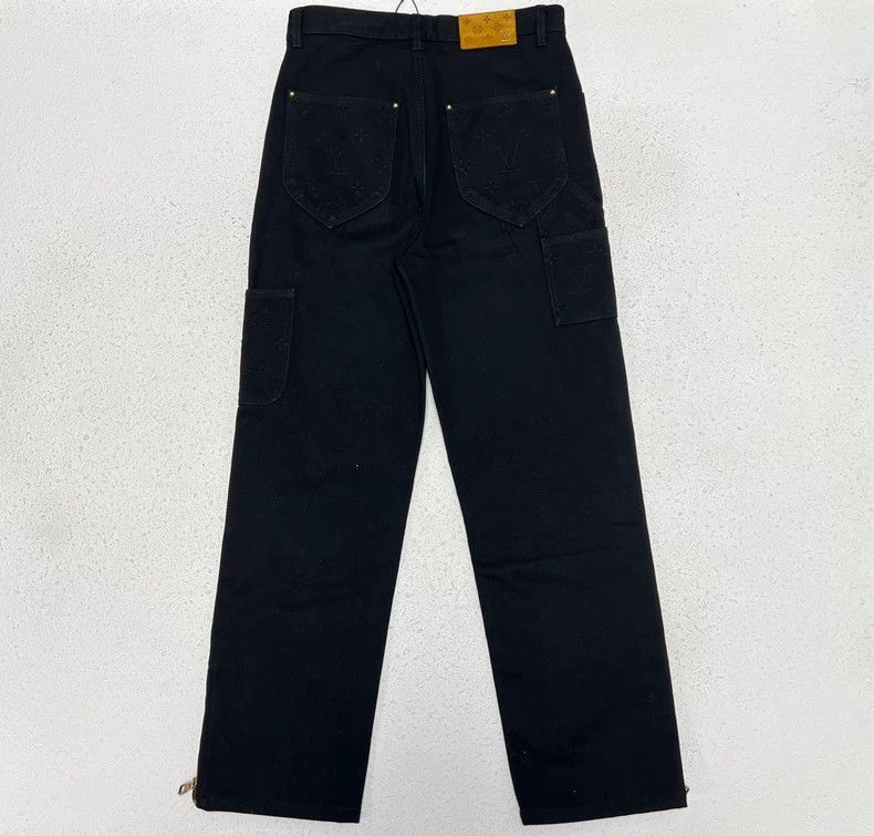Louis Vuitton Louis Vuitton Black Monogram Cargo Pants - dmc Size 28" / US 6 / IT 42 - 2 Thumbnail