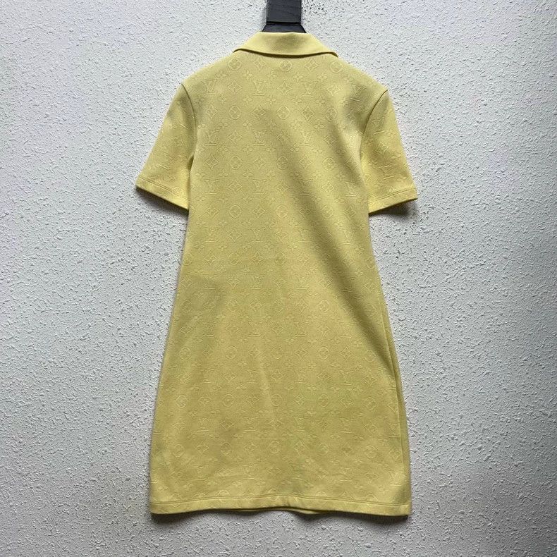 Louis Vuitton Louis Vuitton Yellow Knit Polo Dress - dmc Size M / US 6-8 / IT 42-44 - 2 Thumbnail