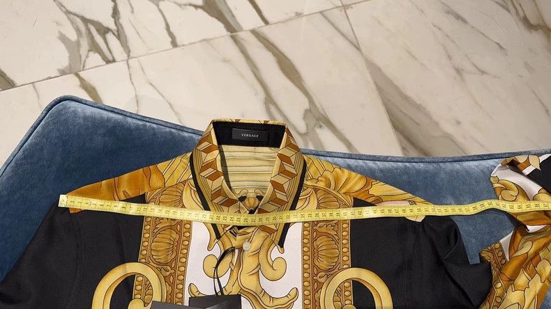 Versace Versace Silk Printed Long Sleeve Shirt - dmc Size M / US 6-8 / IT 42-44 - 7 Thumbnail
