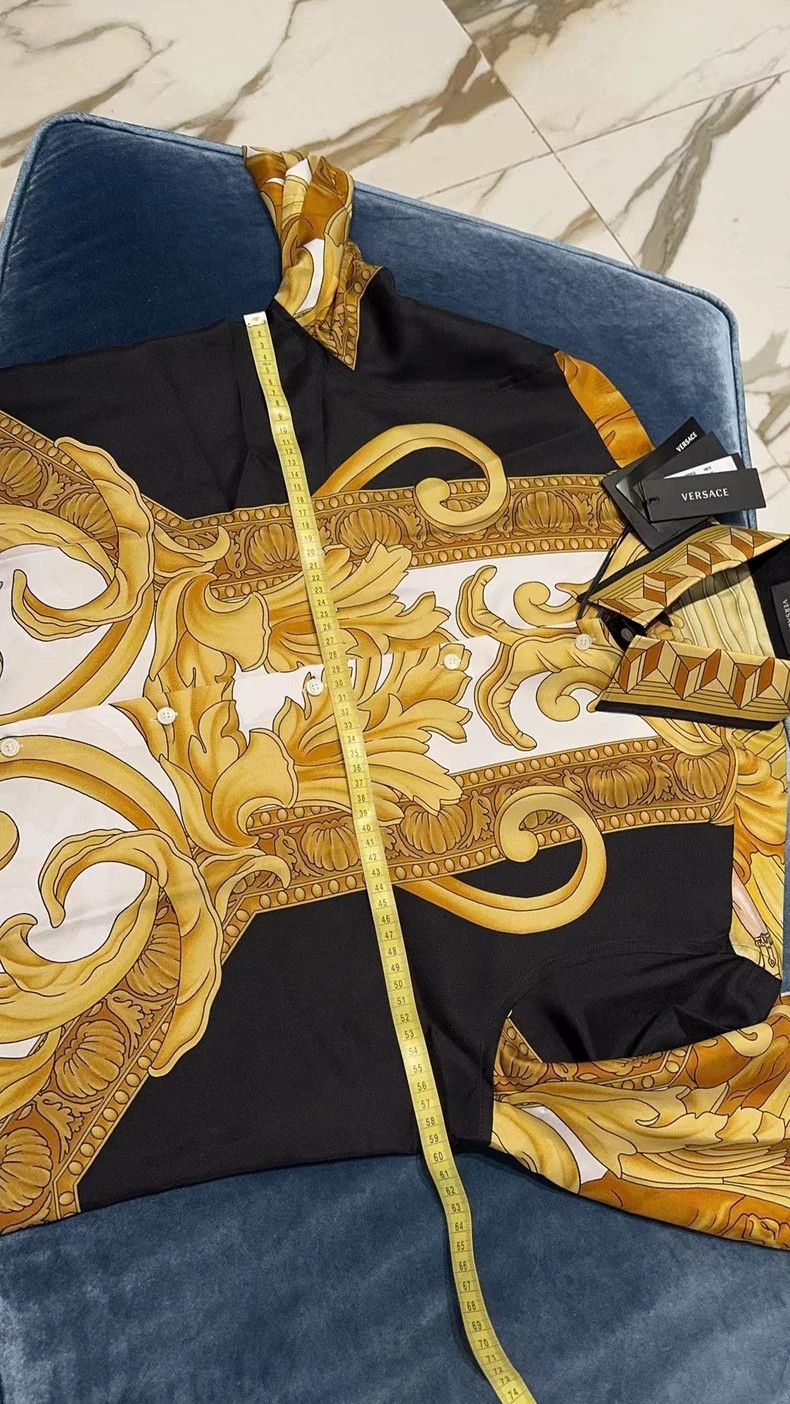 Versace Versace Silk Printed Long Sleeve Shirt - dmc Size M / US 6-8 / IT 42-44 - 6 Thumbnail