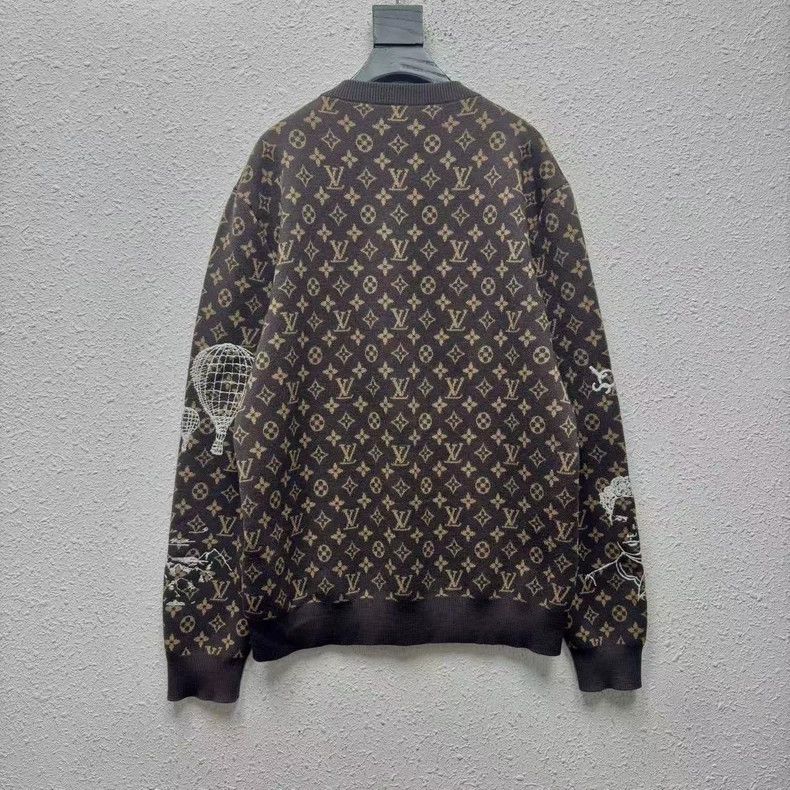 Louis Vuitton Louis Vuitton FW23 Logo Knit Sweatshirt - dmc Size M / US 6-8 / IT 42-44 - 2 Thumbnail