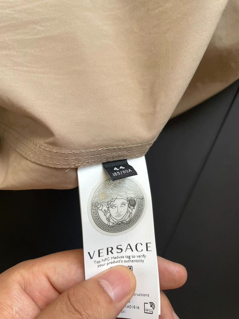 Versace VERSACE Beige Shirt Jacket Outerwear - dmc Size M / US 6-8 / IT 42-44 - 3 Thumbnail