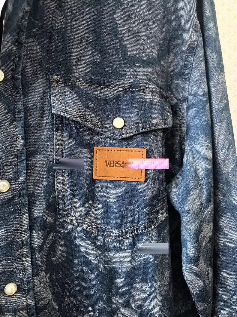 Versace Versace Men's Casual Denim Shirt - dmc Size M / US 6-8 / IT 42-44 - 2 Thumbnail