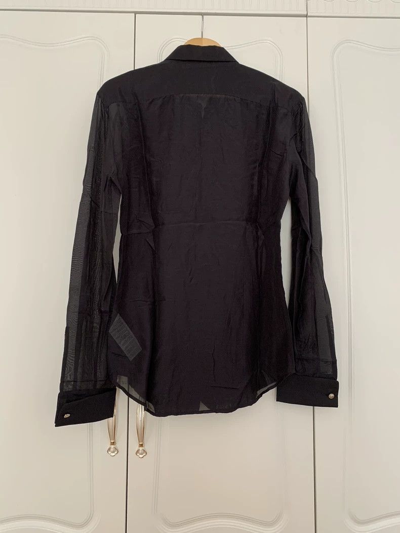 Versace Versace Runway Silk Shirt Black Reflective - dmc Size M / US 6-8 / IT 42-44 - 2 Thumbnail