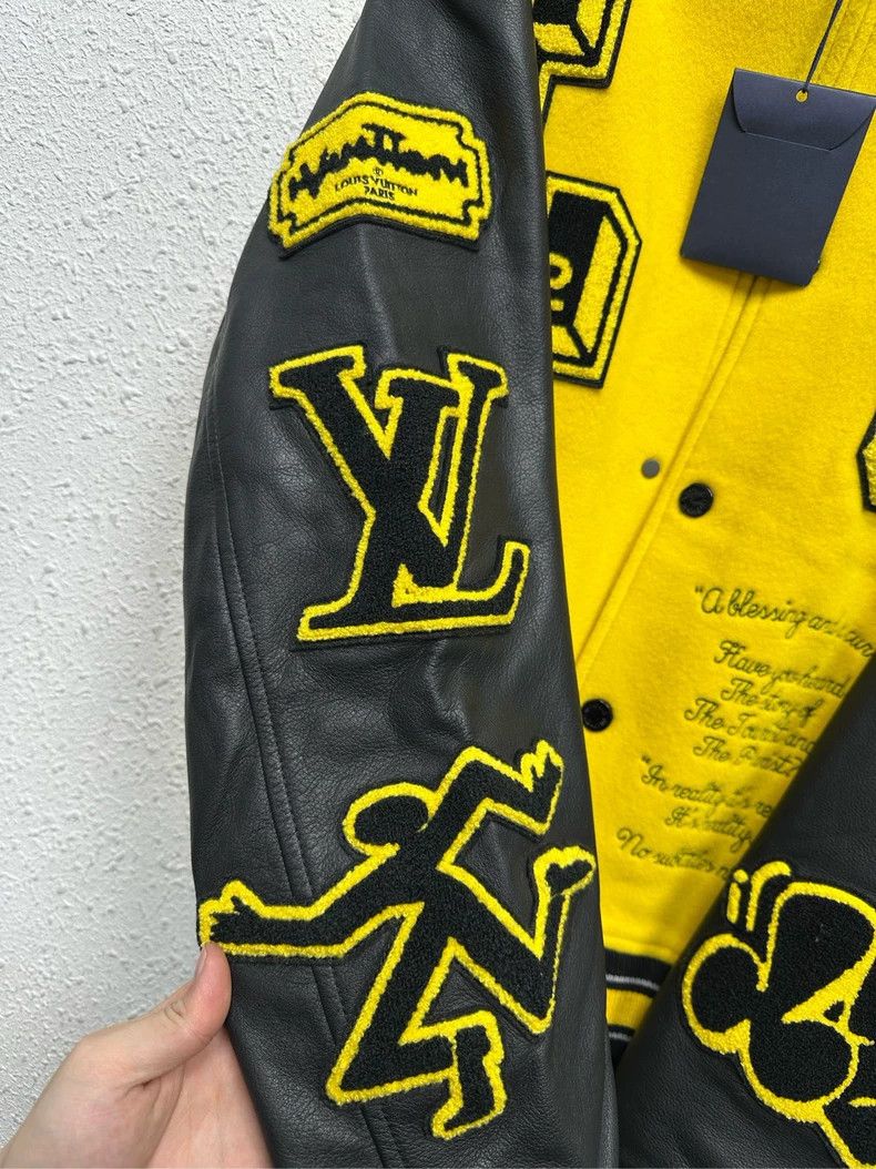 Louis Vuitton Louis Vuitton Black Yellow Tiger Varsity Jacket - dmc Size M / US 6-8 / IT 42-44 - 3 Thumbnail