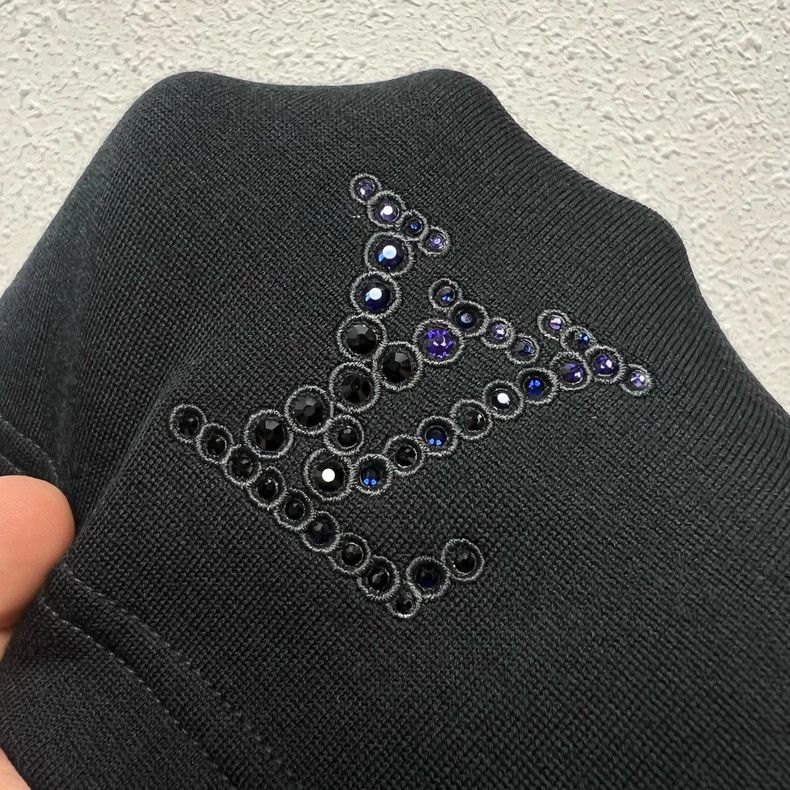 Louis Vuitton Louis Vuitton Black Drawstring Shorts with Crystals - dmc Size 28" / US 6 / IT 42 - 3 Thumbnail