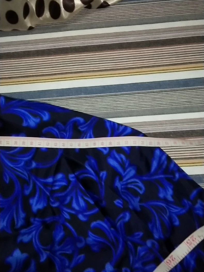 Versace Versace Blue Greek Print Silk Top - dmc Size M / US 6-8 / IT 42-44 - 8 Thumbnail