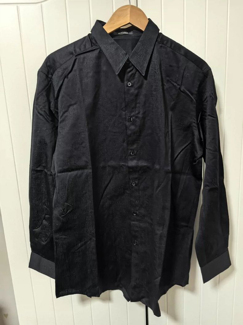 Versace Versace Black Patterned Zip Hoodie - dmc Size M / US 6-8 / IT 42-44 - 2 Thumbnail