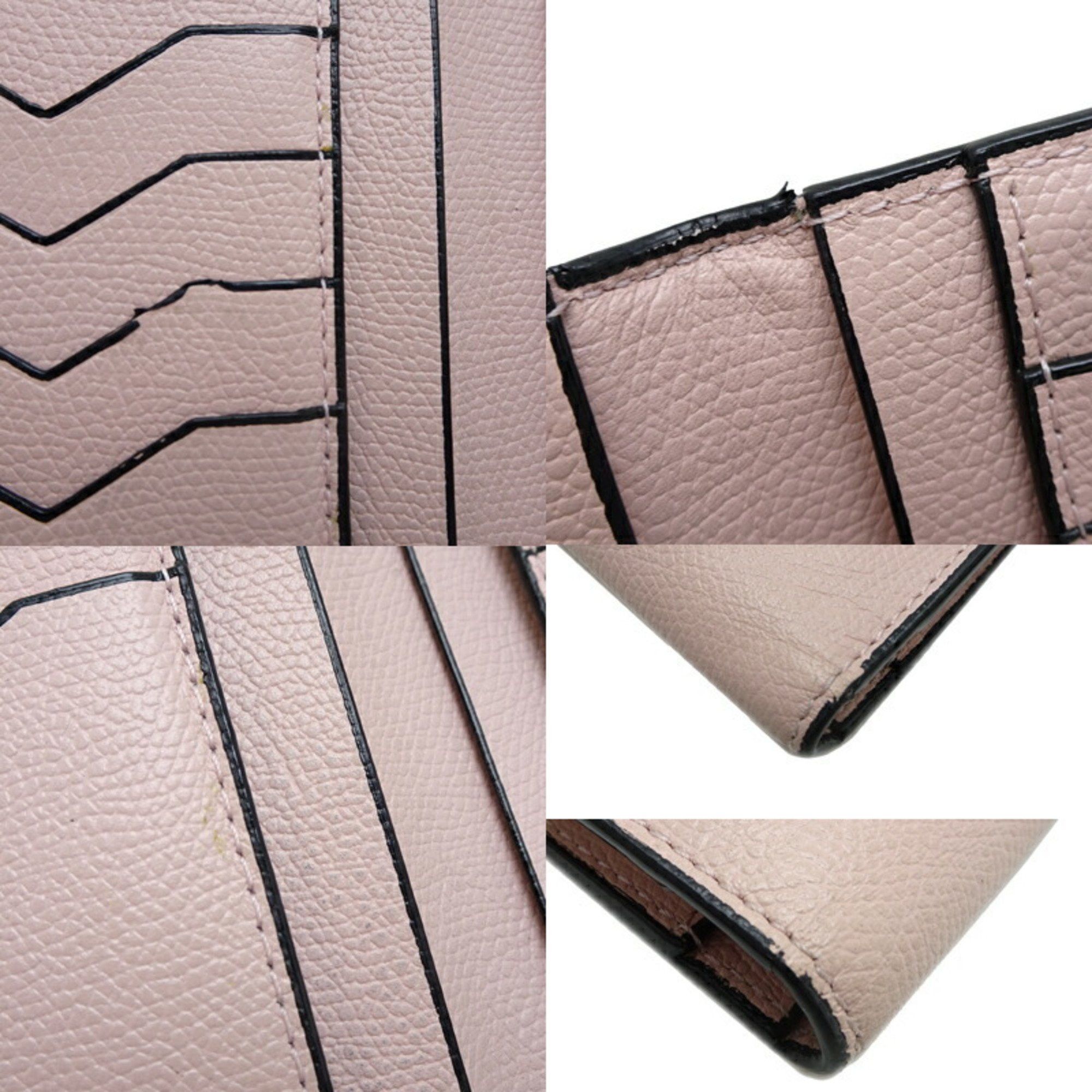 Valextra Valextra Vertical Wallet, Women's Bifold Leather Pink Size ONE SIZE - 9 Thumbnail