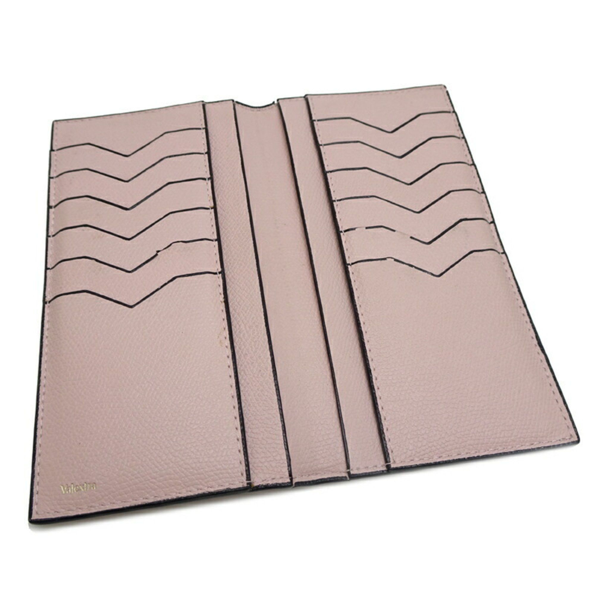 Valextra Valextra Vertical Wallet, Women's Bifold Leather Pink Size ONE SIZE - 3 Thumbnail