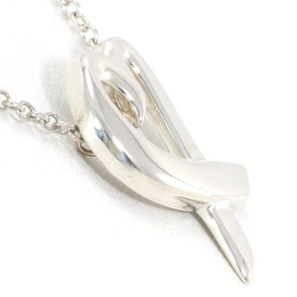 Tiffany & Co. Tiffany & Co. Tiffany Paloma Picasso Loving Heart Silver Necklace Metal Necklace Size ONE SIZE - 2 Thumbnail