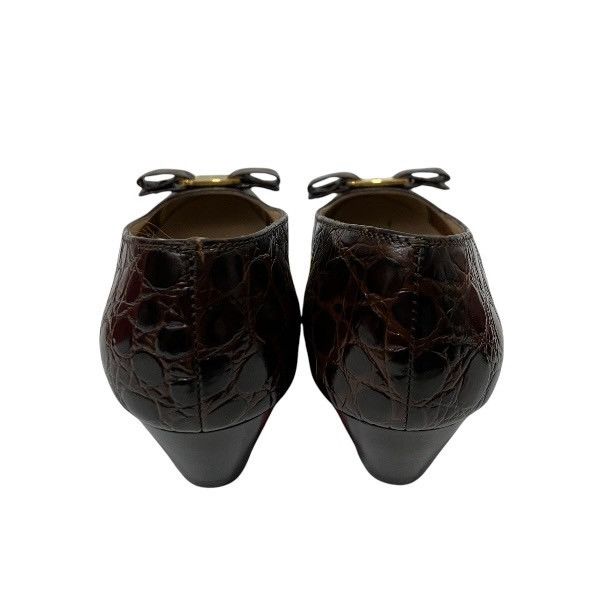 Salvatore Ferragamo Salvatore Ferragamo Salvatore Ferragamo Vara Crocodile Embossed Pumps Leather Other Size ONE SIZE - 2 Thumbnail