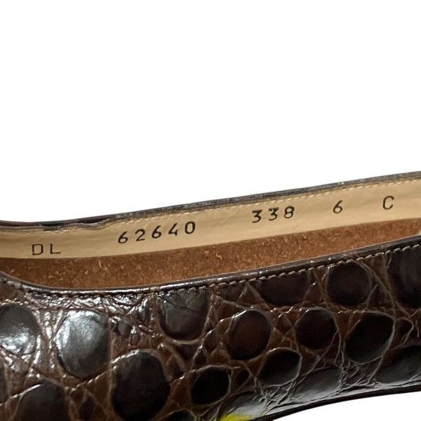 Salvatore Ferragamo Salvatore Ferragamo Salvatore Ferragamo Vara Crocodile Embossed Pumps Leather Other Size ONE SIZE - 8 Thumbnail