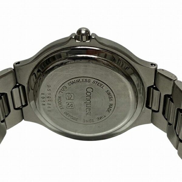 Longines Longines Longines Conquest Stainless Steel Watch Metal Quartz L1.613.4 Size ONE SIZE - 5 Thumbnail