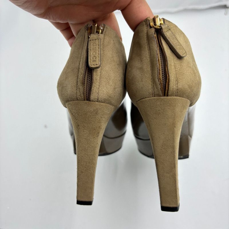 Gucci Gucci Elegant Fashion Pointed Leather Heels 0079 Size US 5.5 / EU 38 - 5 Thumbnail