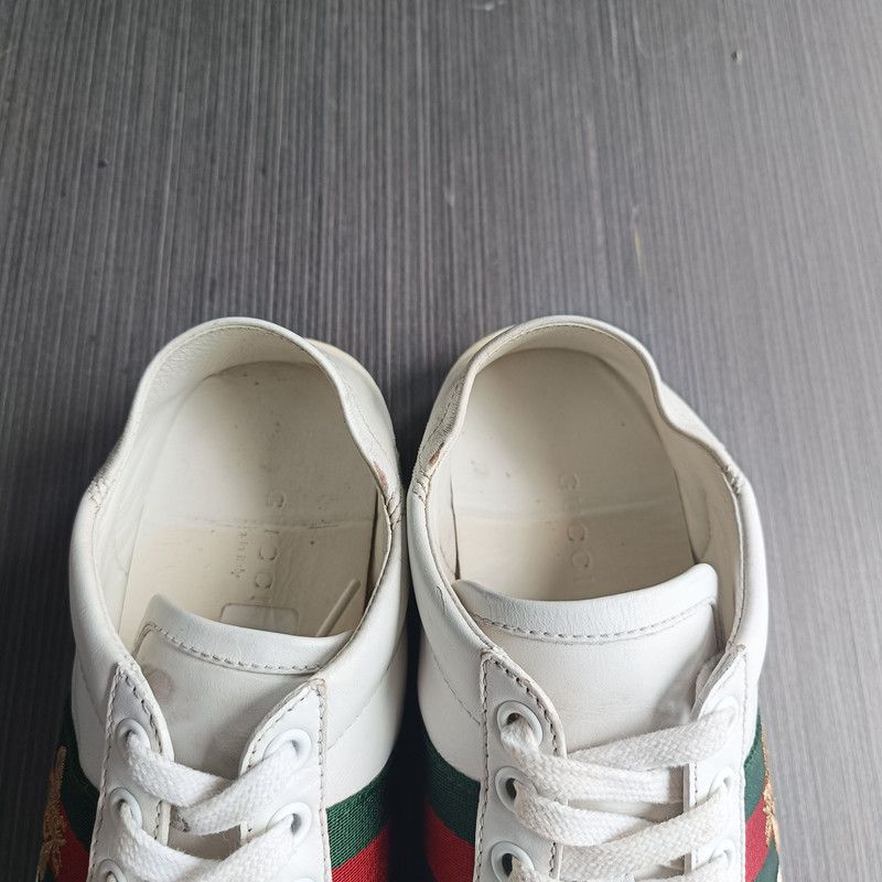 Gucci Gucci Ace Low-Top Sneakers with Bee Size US 5 / EU 37 - 11 Thumbnail