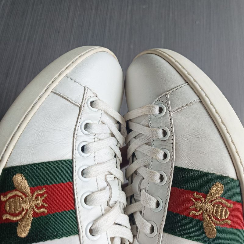 Gucci Gucci Ace Low-Top Sneakers with Bee Size US 5 / EU 37 - 6 Thumbnail