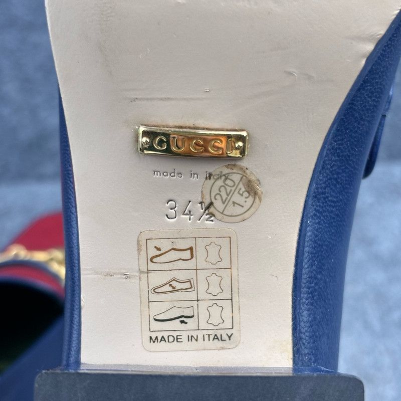 Gucci Gucci Platform Loafers in Blue and Red Size US 5 / EU 37 - 5 Thumbnail