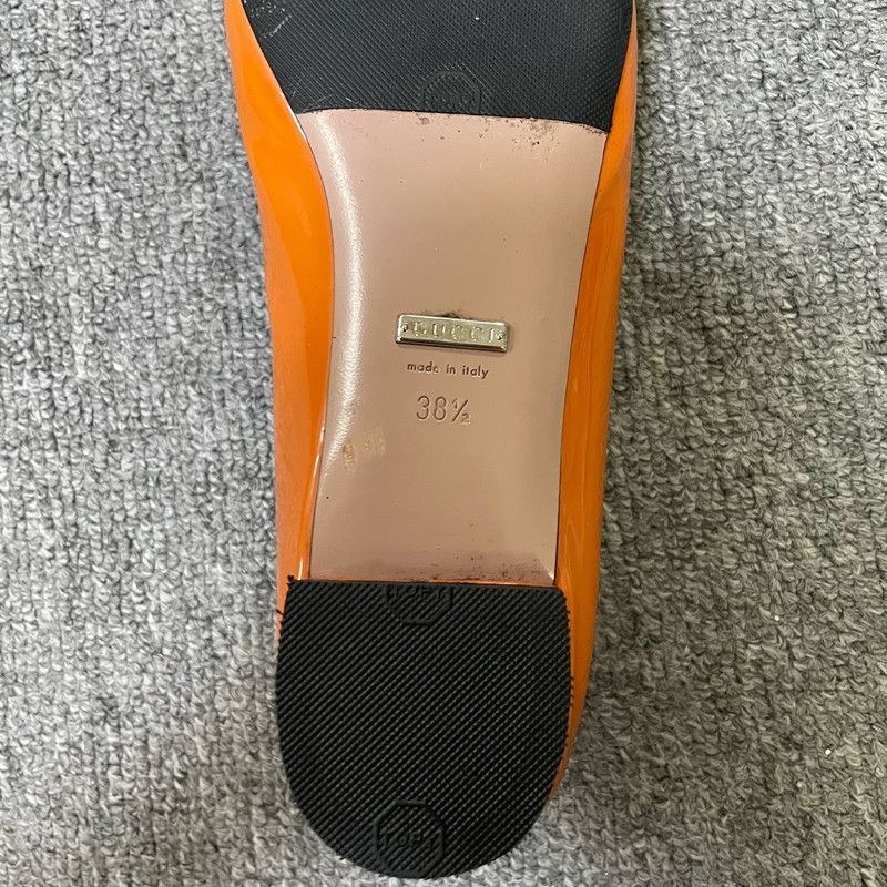 Gucci Orange Ballet Flat Shoes for Unisex