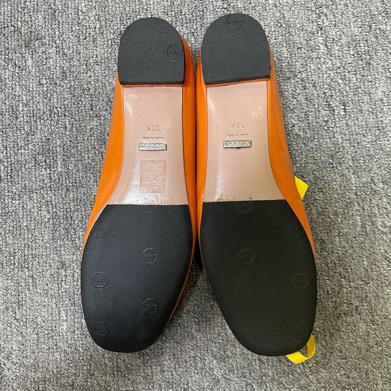 Gucci Orange Ballet Flat Shoes for Unisex