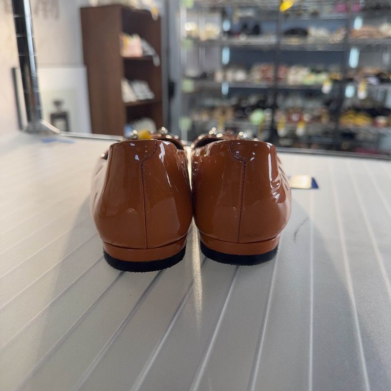 Gucci Orange Ballet Flat Shoes for Unisex