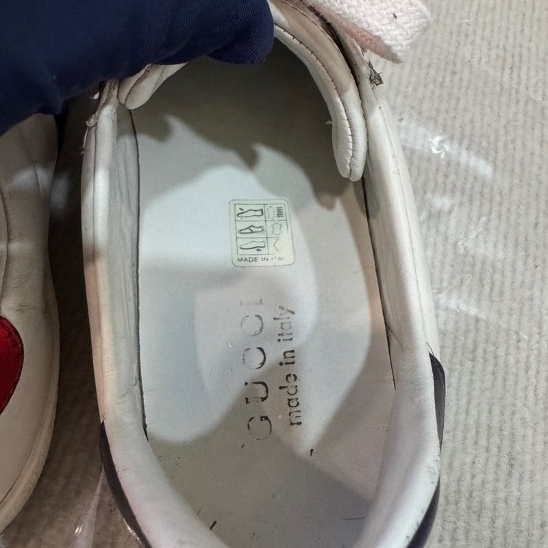 Gucci Gucci White Ace Leather Low-Top Sneakers Size US 10 / EU 43 - 7 Thumbnail