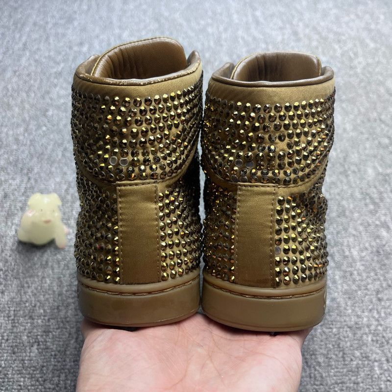 Gucci Gucci High Top Studded Leather Sneakers Size US 5.5 / EU 38 - 3 Thumbnail