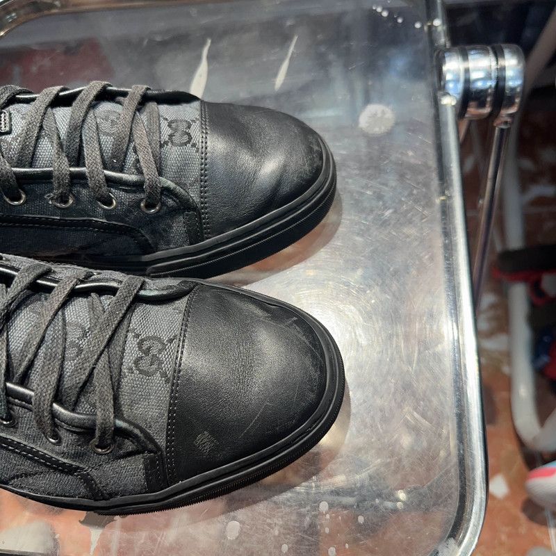 Gucci Gucci Vintage GG Canvas High-Top Sneakers Size US 8.5 / EU 41-42 - 6 Thumbnail