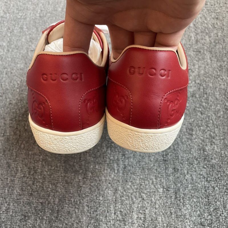 Gucci Gucci Ace Leather Low-Top Sneakers Size US 5 / EU 37 - 3 Thumbnail