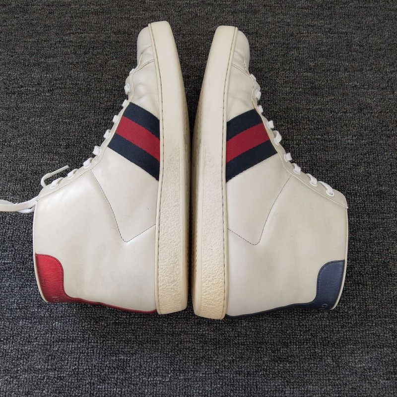 Gucci Gucci Ace High-Top Sneakers in White Size US 10.5 / EU 43-44 - 2 Thumbnail