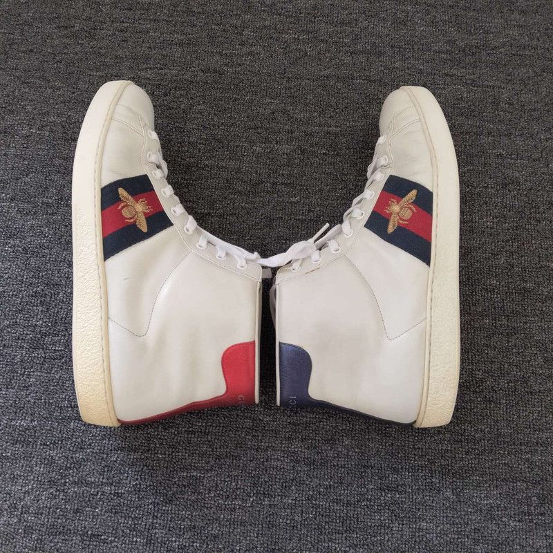 Gucci Gucci Ace High-Top Sneakers in White Size US 10.5 / EU 43-44 - 3 Thumbnail