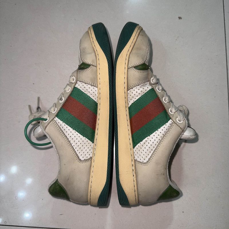 Gucci Gucci Screener Leather Low-Top Sneakers for Men Size US 10 / EU 43 - 7 Thumbnail