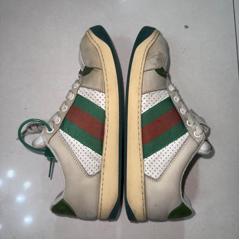 Gucci Gucci Screener Leather Low-Top Sneakers for Men Size US 10 / EU 43 - 8 Thumbnail