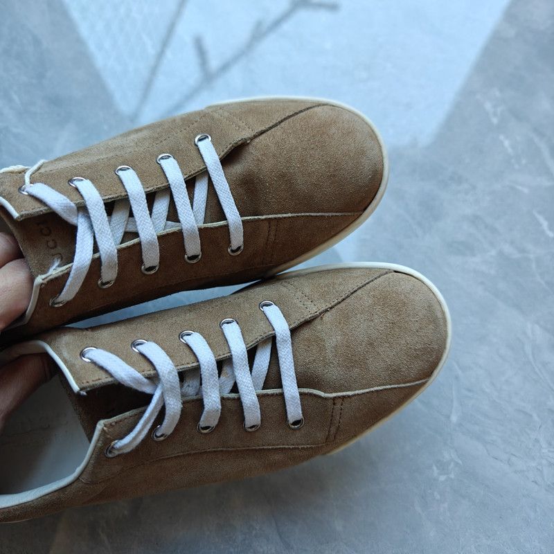 Gucci Gucci Brown Suede Low-Top Lace-Up Casual Shoes Size US 10 / EU 43 - 8 Thumbnail