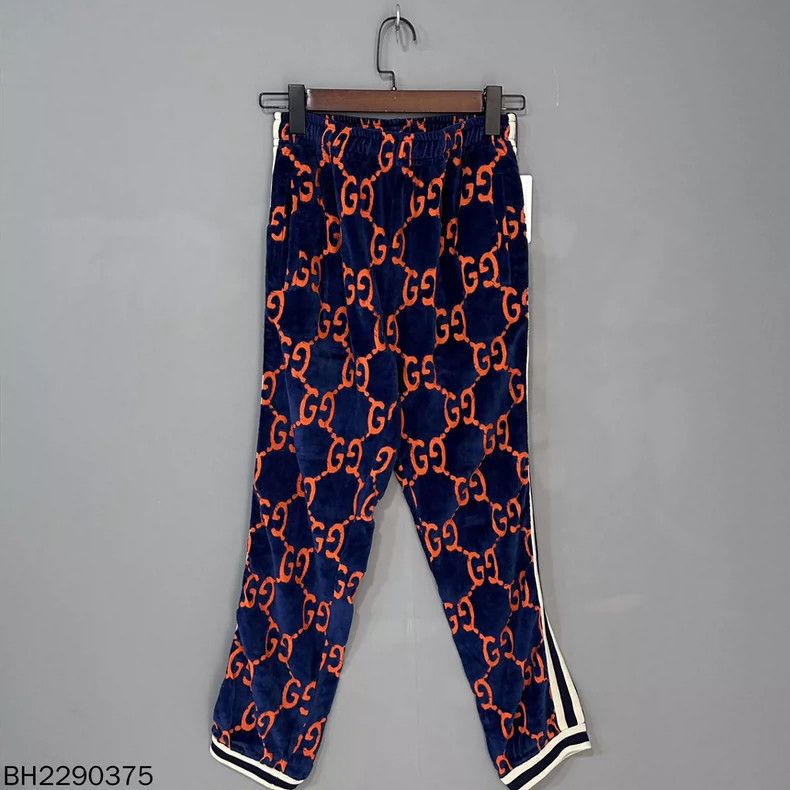 Gucci Gucci Velvet Logo Print Casual Pants Size 24" / US 00 / IT 34 - 2 Thumbnail