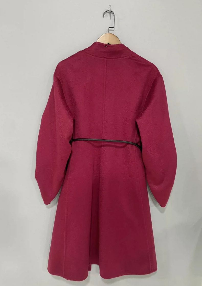 Max Mara Burgundy Cashmere Coat MaxMara Size M / US 6-8 / IT 42-44 - 2 Thumbnail