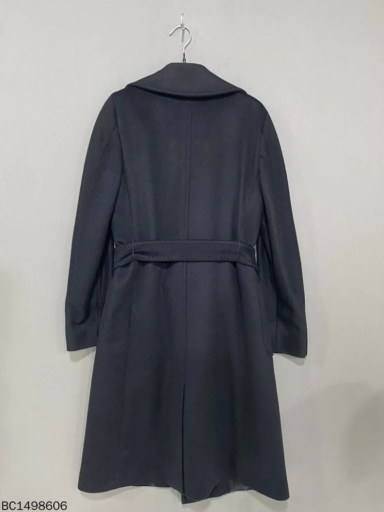 Maison Margiela MaxMara Manuela Black Cashmere Coat Size M / US 6-8 / IT 42-44 - 3 Thumbnail