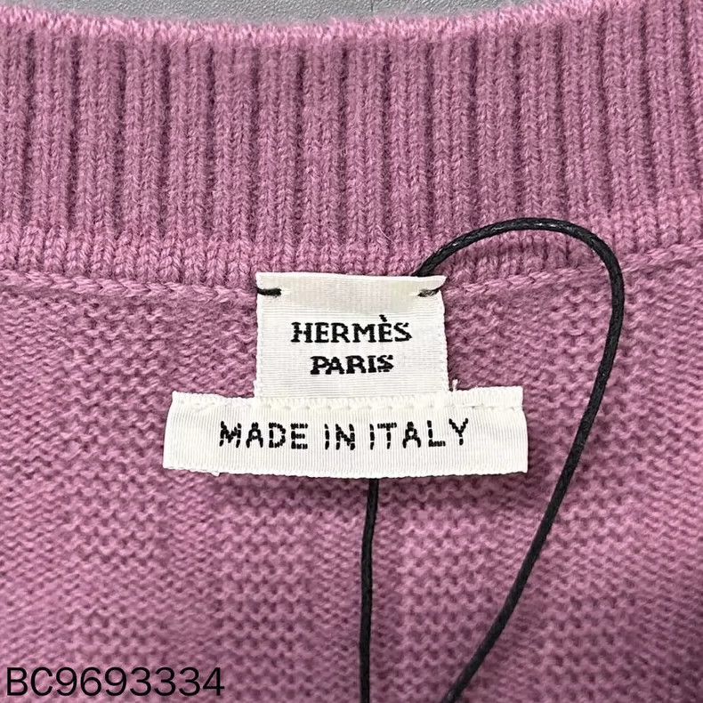 Hermes HERMES H Print Wool Short Sleeve Vest Size XS / US 0-2 / IT 36-38 - 5 Thumbnail