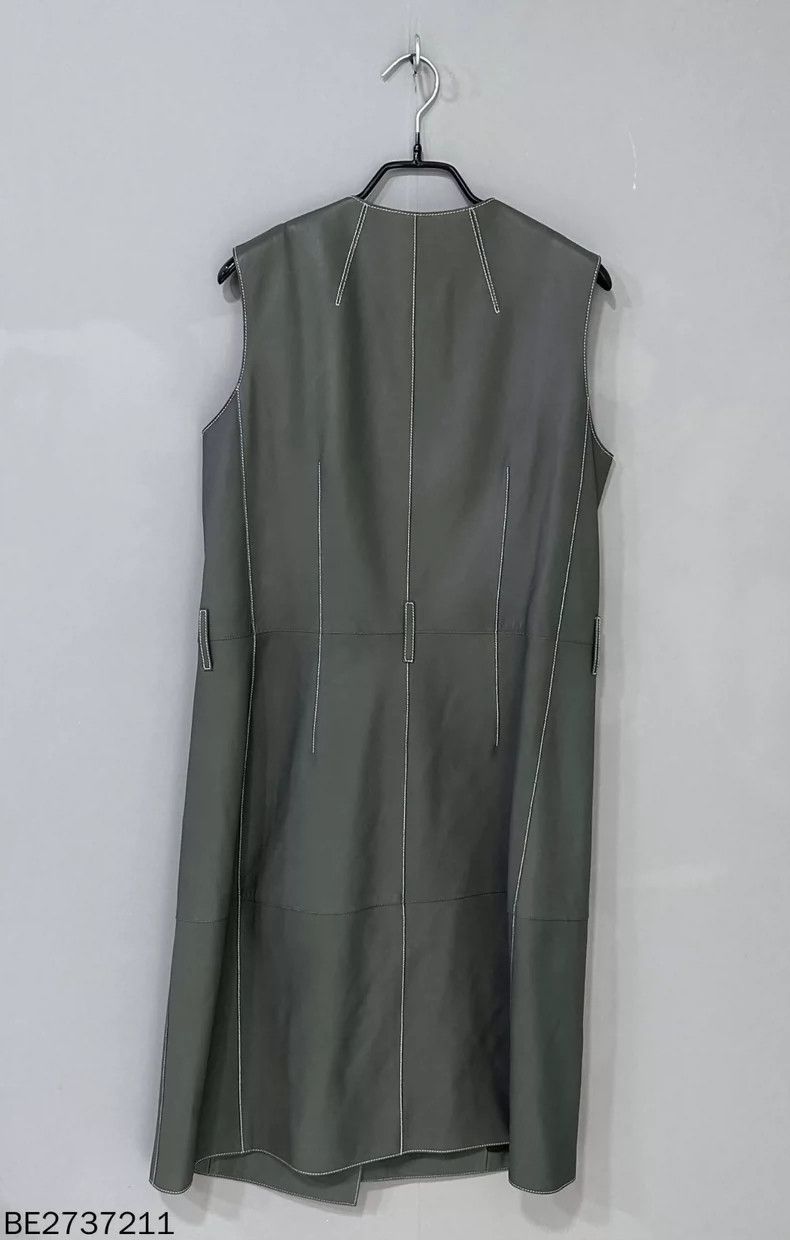 Hermes HERMES Leather Long Sleeveless Vest Size S / US 4 / IT 40 - 3 Thumbnail