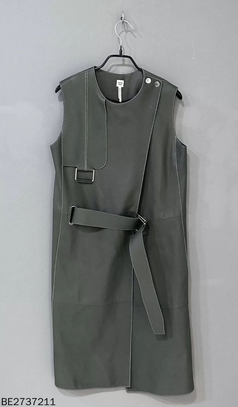 Hermes HERMES Leather Long Sleeveless Vest Size S / US 4 / IT 40 - 2 Thumbnail