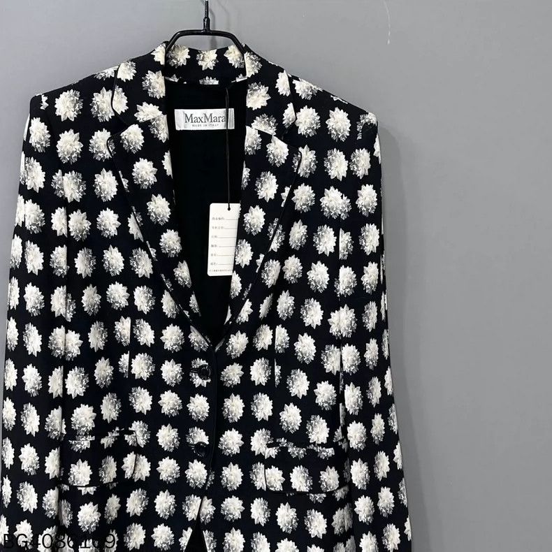 Max Mara MaxMara Floral Print Blazer Jacket Size M / US 6-8 / IT 42-44 - 2 Thumbnail